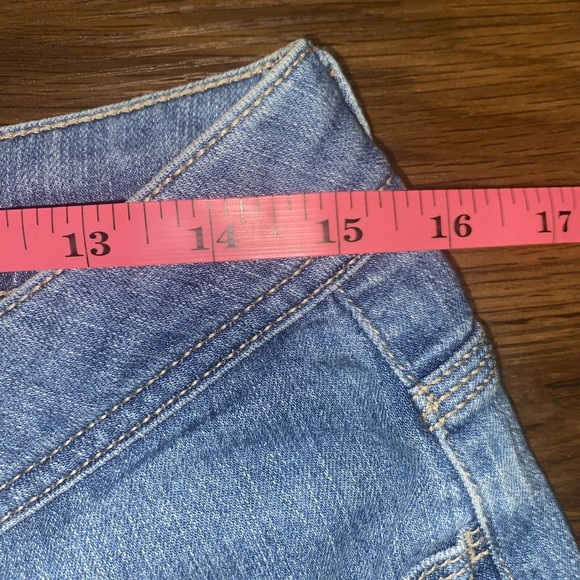 Faded Glory Womens Denim Jean Cotton Shorts Size 10 Blue Mid Rise Free Shipping - Picture 6 of 8